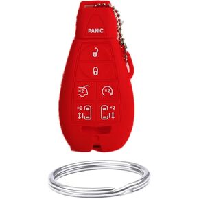 Smart Key Fob Cover Case Protector Keyless Remote Holder for Chrysler Town Country Dodge Grand Caravan Charger Challenger Durango Journey Ram Magnum Jeep M3N5WY783X 2701A-C01C 68043597AA