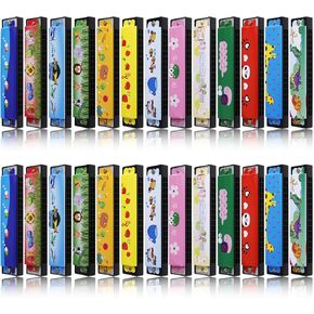 26 Pcs Harmonica for Kids Birthday Party Favor, 16 Holes Toddler Harmonica with Double Row, 13 Style Musical Instrument Toy for Toddler Kids Goodie Bags Stuffers Beginners' Gift