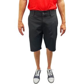 Men's Classic Stretch Golf Shorts 11.5" Inseam Long Quick Dry Elastic Waistband Athletic Casual Hits at Knee!
