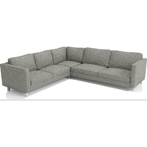 Polyester Karlstad Corner Sofa Cover (2+3/3+2) Replacement, is Custom Made for IKEA Karlstad Sectional Slipcover Replacement (Beige Polyester)