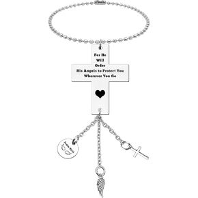 Bible Verse Car Interior Decoration Gifts Religious Hanging Ornament for Men Faith Christian Gifts for Her Him Rearview Mirror Pendant Bible Gifts Easter Prayer Gift Mother's Day