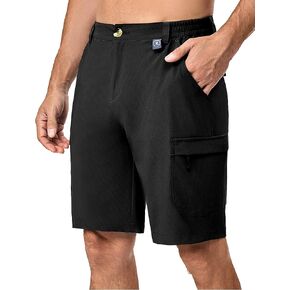 Little Donkey Andy Men's 10 Inch Quick Dry Cargo Shorts Stretch Lightweight Outdoor Hiking Shorts UPF 50