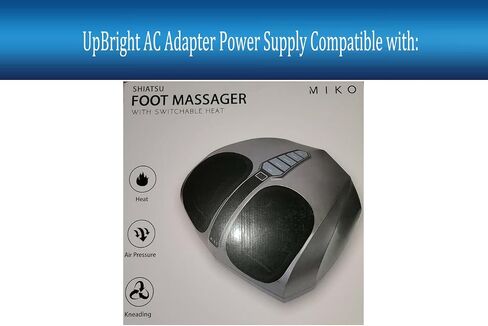 محول UpBright 2-Prong 24V AC/DC متوافق مع Miko RF-670 RF-670-CHARCOAL RF-670-SILVER MAS2 MAS II 2 MMF-03SB AST-300H AST-300A مدلك كاحل القدم شياتسو XH2400-2500 شاحن إمداد الطاقة in Saudi Arabia
