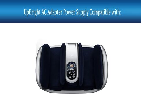محول UpBright 2-Prong 24V AC/DC متوافق مع Miko RF-670 RF-670-CHARCOAL RF-670-SILVER MAS2 MAS II 2 MMF-03SB AST-300H AST-300A مدلك كاحل القدم شياتسو XH2400-2500 شاحن إمداد الطاقة in Saudi Arabia