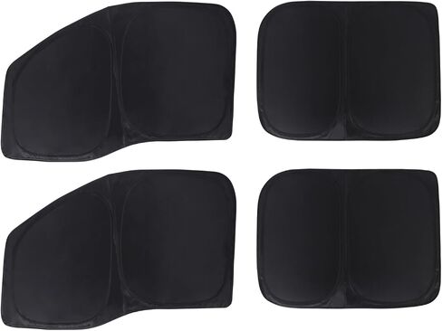 Pickup Foldable Retractable Sun Shield Truck Vehicle Windshield Sunscreen Sunshade Reflective Polyester Blocker Cover for Ford F150 F-150 2015-2023 in Saudi Arabia