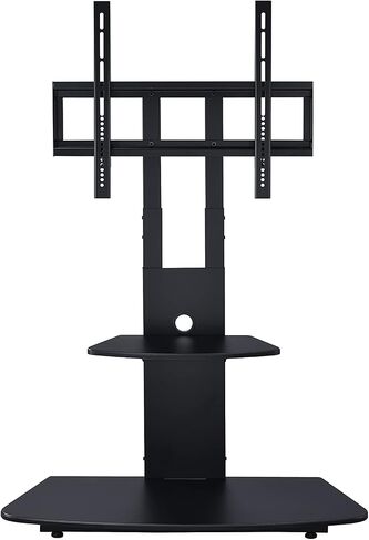 Proman Products Macro TV Stand ST17176 for Television up to 86", 35.5" W x 15.5" D x 51" - 57.5" Adjustable H, Black in Saudi Arabia