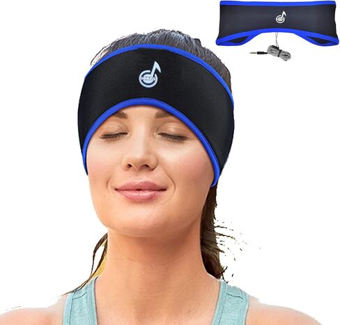 Sleep Headphones Stereo with Headband Ultra Thin Speakers.Perfect for Side Sleeper,Sports,Air Travel,Meditation in Saudi Arabia
