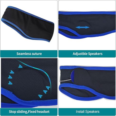 Sleep Headphones Stereo with Headband Ultra Thin Speakers.Perfect for Side Sleeper,Sports,Air Travel,Meditation in Saudi Arabia