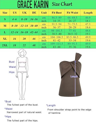 GRACE KARIN 2024 Women's One shoulder Casual Twist Knot Cami Top Summer Sleeveless Criss Cross Tank Shirt Tops trendy in Saudi Arabia