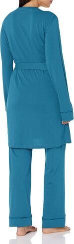 Cosabella Women's Bella Curvy Racerback Cami, Pant & Robe Pj Set in Saudi Arabia