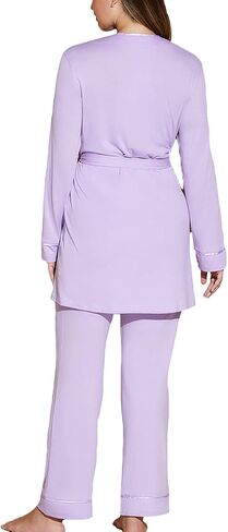 Cosabella Women's Bella Curvy Racerback Cami, Pant & Robe Pj Set in Saudi Arabia