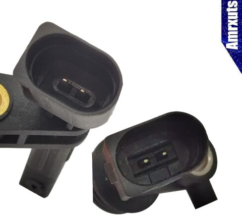 Amrxuts 4 قطع مستشعر سرعة العجلات الأمامية اليسرى واليمنى ABS لسيارة Audi A3/Q3/TT لسيارة Volkswagen Beetle/CC/EOS/Golf/GTI/Jetta/Passat/ R32/ Rabbit/Tiguan Limited 2H0927807A 2H0927808A WHT003856 WHT003857 in Saudi Arabia