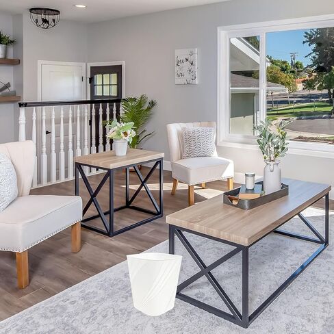 DAJITRE سلة المهملات البلاستيكية الصغيرة يمكن إعادة تدوير سلة المهملات للحمام، مكتب المنزل، النوم، علبة القمامة لغرفة النوم، غرفة الأطفال (2 حزمة، أسود) in Kuwait