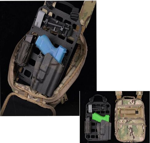 Tactical Molle Panel 8x12.5inch Portable Gear Organizer with Handle Insert Backpack Tactical Equipment Storage Pouches, Molle Panel Rack Mount Connection fittings in Saudi Arabia
