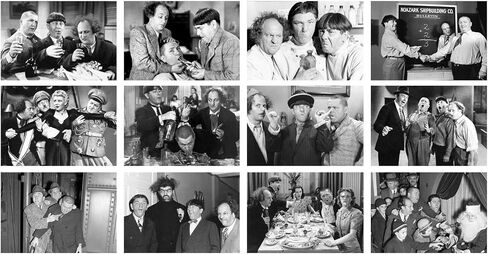 Wall Calendar 2024 [12 pages 8"x12"] THE THREE STOOGES Vintage Movie Scene Stills Photos in Saudi Arabia