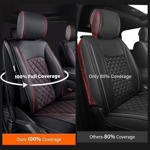 Supercover for Ford F150 Seat Covers 2024 2023 2022 2021,Custom Fit Waterproof Leather Truck Seat Covers Full Set for F150 2021-2024 Accessories,Only for F150 1st Row Bucket Seat SuperCrew/CrewCab in Kuwait