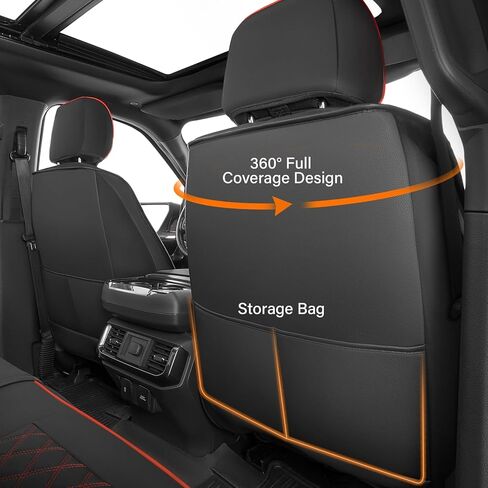 Supercover for Ford F150 Seat Covers 2024 2023 2022 2021,Custom Fit Waterproof Leather Truck Seat Covers Full Set for F150 2021-2024 Accessories,Only for F150 1st Row Bucket Seat SuperCrew/CrewCab in Kuwait