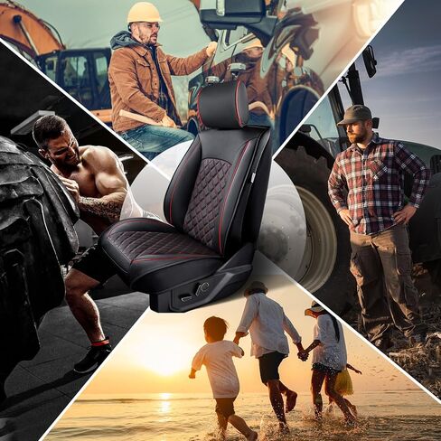 Supercover for Ford F150 Seat Covers 2024 2023 2022 2021,Custom Fit Waterproof Leather Truck Seat Covers Full Set for F150 2021-2024 Accessories,Only for F150 1st Row Bucket Seat SuperCrew/CrewCab in Kuwait