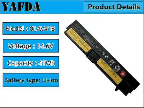 01AV418 SB10K97575 استبدال بطارية الكمبيوتر المحمول لينوفو ثينك باد E570 E570C E575 سلسلة 82 SB10K97571 SB10K97572 SB10K97574 01AV414 01AV415 01AV416 01AV417 4X50M33574 4X50M33573 in Kuwait
