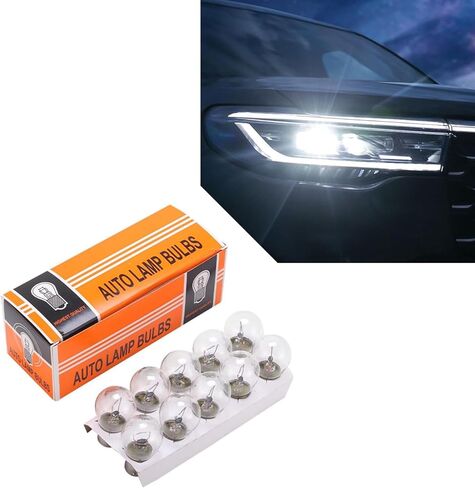 Pack-10 Car Turn Signal Light Replacements, Super Bright Flat Angle Waterproof Vehicle Brake Bulb, Universal 12V 21W BA15S Single Light Marker Bulb for Most Cars (Transparent #1141) in Saudi Arabia
