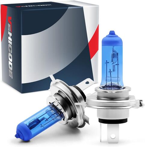 vehicode h4 hb2 9003 المصابيح الأمامية الهالوجين 5500k-6000k الأبيض الطبيعي مرحبا / لو شعاع دراجة نارية سيارة 12 فولت 60/55 واط HS1 عدة عالية ومنخفضة شعاع العارض كشافات الضباب استبدال (2 حزمة) in Kuwait