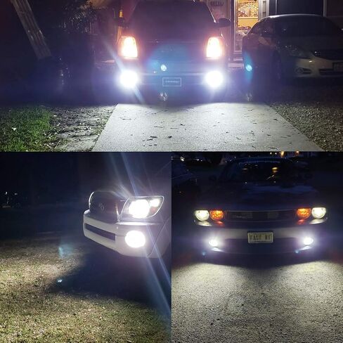 H3 LED Fog Light Bulbs, 2000 Lumens Extremely Bright 3030-SMD H3 LED Bulbs with Projector for Auto Motorcycle Cars Trucks SUV Fog DRL Lights(8000K Ice Blue) in Saudi Arabia