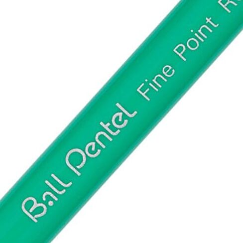 Pentel R50 Rollerball Pen Green Barrel Water-Based 0.8mm Tip 0.4mm Line Blue Ref R50-C [Pack of 12] in Saudi Arabia