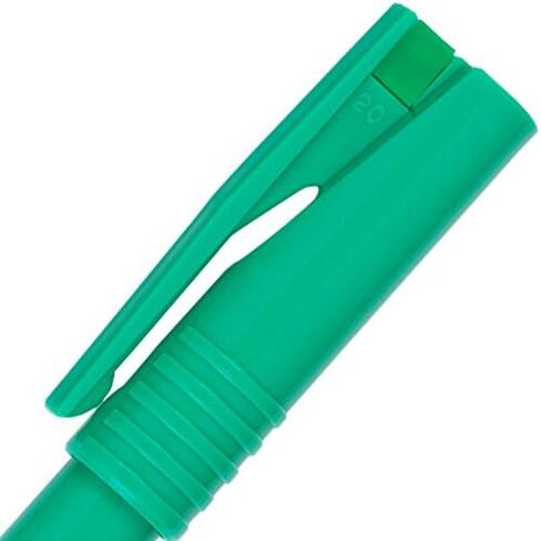 Pentel R50 Rollerball Pen Green Barrel Water-Based 0.8mm Tip 0.4mm Line Blue Ref R50-C [Pack of 12] in Saudi Arabia