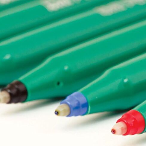 Pentel R50 Rollerball Pen Green Barrel Water-Based 0.8mm Tip 0.4mm Line Blue Ref R50-C [Pack of 12] in Saudi Arabia