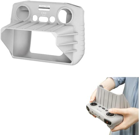 Taoke Mini 3 Pro Remote Controller Skin Case with Sunhood, Silicone Protective Cover for D JI RC (Black) in Saudi Arabia