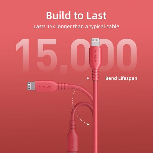 كابل USB C إلى Lightning بطول 3.9أقدام [معتمد من MFi]، سلك شحن سريع لهاتف iPhone 15 14 13 12 11 8 Pro Max Mini X XS XR iPad Airpods in Kuwait