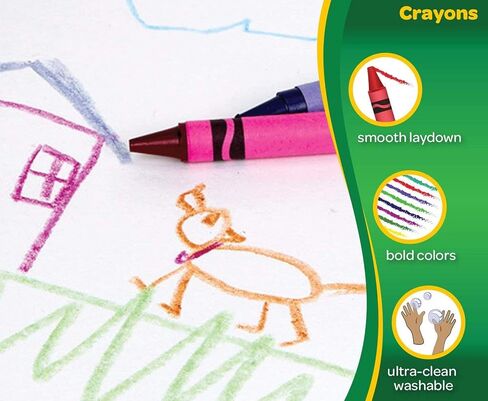 Crayola Bulk Ultra Clean Washable Crayons, Back to School Supplies, 12 Packs of 24 Count in Saudi Arabia