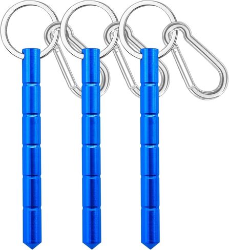 3 قطعة مجموعة سلسلة المفاتيح السلامة حماية المفاتيح اكسسوارات عصا السلامة مع 3 قطعة مشابك حلقة تسلق للنساء السيدات الفتيات in Kuwait