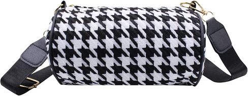 ANKOMINA Women Fashion Houndstooth Printed Crossbody Shoulder Bag Lady Small Clutch Handbag with Mini Wallet Coin Purse in Saudi Arabia