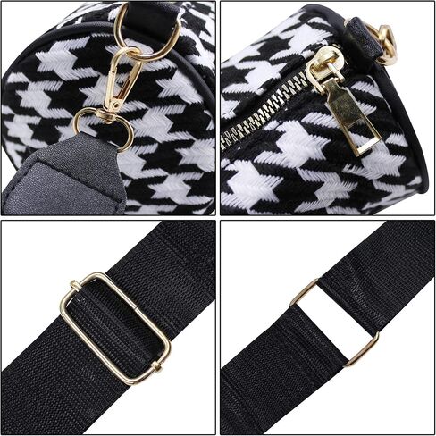 ANKOMINA Women Fashion Houndstooth Printed Crossbody Shoulder Bag Lady Small Clutch Handbag with Mini Wallet Coin Purse in Saudi Arabia