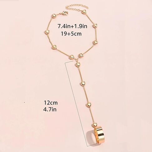 Hand Chain Bracelet Ring Bracelet Butterfly Finger Ring for Women Girls Rhinestone Hand Chain Ring Bracelets for Women Trendy Stuff in Saudi Arabia