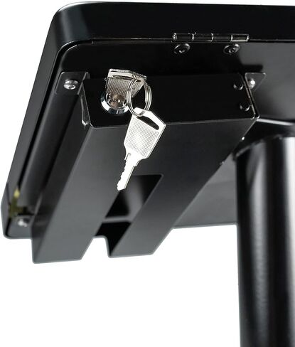 حامل أمان Cart-Grip - حامل أمان CTA للبيع بالتجزئة مع حجرة ملحقات لجهاز iPad 7th/ 8th/ 9th Gen 10.2 بوصة، iPad Air 4، iPad Pro، Samsung، Zebra وغيرها من الأجهزة اللوحية 7.9–12.9 بوصة (QPAD-CGSM) in Saudi Arabia