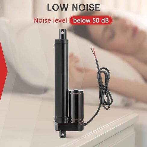 محرك خطي للسكتة الدماغية MAOPINER 4 بوصة DC12V مع دعامة تثبيت، 900N(202lbs) أقصى رفع 10 مم/ثانية لكرسي طاولة التلفزيون ورفع سرير التدليك والأريكة الكهربائية والمحرك الخطي لأتمتة المنزل (1، 4 بوصة/ 100 مم) in Kuwait
