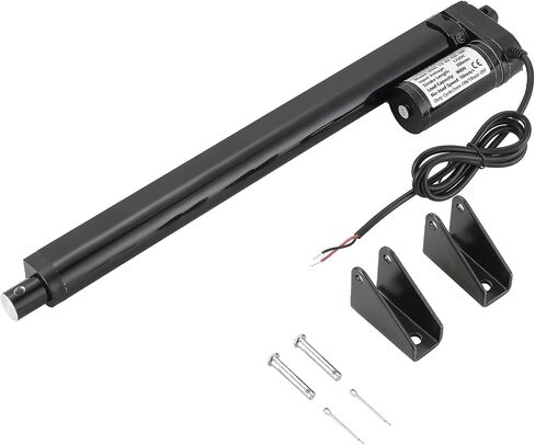 محرك خطي للسكتة الدماغية MAOPINER 4 بوصة DC12V مع دعامة تثبيت، 900N(202lbs) أقصى رفع 10 مم/ثانية لكرسي طاولة التلفزيون ورفع سرير التدليك والأريكة الكهربائية والمحرك الخطي لأتمتة المنزل (1، 4 بوصة/ 100 مم) in Kuwait