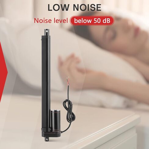 محرك خطي للسكتة الدماغية MAOPINER 4 بوصة DC12V مع دعامة تثبيت، 900N(202lbs) أقصى رفع 10 مم/ثانية لكرسي طاولة التلفزيون ورفع سرير التدليك والأريكة الكهربائية والمحرك الخطي لأتمتة المنزل (1، 4 بوصة/ 100 مم) in Kuwait