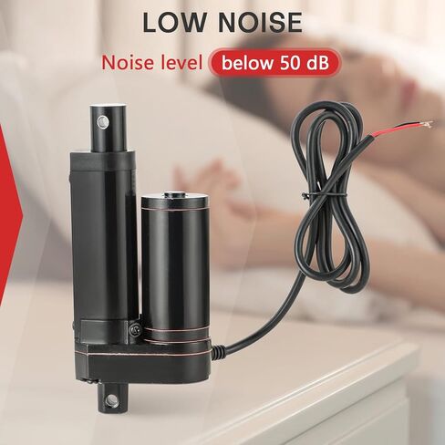 محرك خطي للسكتة الدماغية MAOPINER 4 بوصة DC12V مع دعامة تثبيت، 900N(202lbs) أقصى رفع 10 مم/ثانية لكرسي طاولة التلفزيون ورفع سرير التدليك والأريكة الكهربائية والمحرك الخطي لأتمتة المنزل (1، 4 بوصة/ 100 مم) in Kuwait