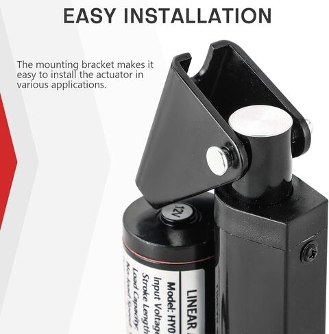 محرك خطي للسكتة الدماغية MAOPINER 4 بوصة DC12V مع دعامة تثبيت، 900N(202lbs) أقصى رفع 10 مم/ثانية لكرسي طاولة التلفزيون ورفع سرير التدليك والأريكة الكهربائية والمحرك الخطي لأتمتة المنزل (1، 4 بوصة/ 100 مم) in Kuwait