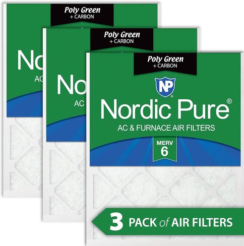Nordic Pure 18x24x1 (17 1/2 x 23 1/2 x 3/4) Pleated MERV 7 Air Filters 2 Pack in Saudi Arabia
