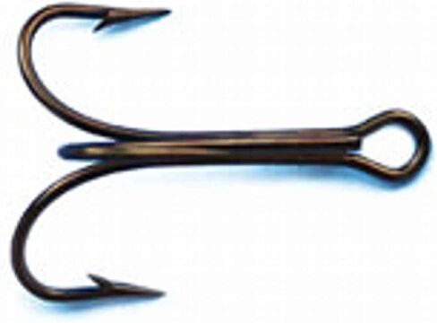 Mustad 3551 Classic Treble Standard Strength Fishing Hooks | Tackle for Fishing Equipment | Comes in Bronz, Nickle, Gold, Blonde Red, [Size 3/0, Pack of 25], Duratin in Saudi Arabia