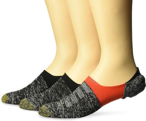جوارب GOLDTOE للرجال مقاس Xs Sta-Cool No-Show Marl Tab، عبوة من 3 قطع in Kuwait