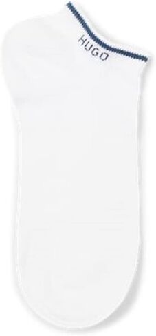 HUGO Men's 2-Pack Logo Combed Cotton Ankle Socks in Saudi Arabia