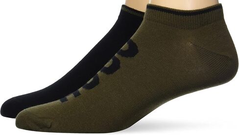HUGO Men's 2-Pack Logo Combed Cotton Ankle Socks in Saudi Arabia