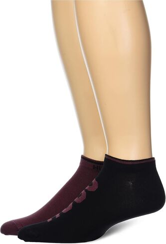 HUGO Men's 2-Pack Logo Combed Cotton Ankle Socks in Saudi Arabia