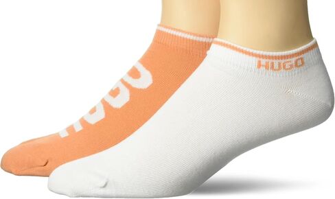 HUGO Men's 2-Pack Logo Combed Cotton Ankle Socks in Saudi Arabia