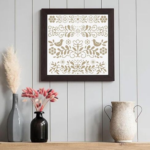 استنسل رسم غابة النجوم من NBEADS، مقاس 11.81 × 11.81 بوصة، استنسلات فنية وحرفية قابلة لإعادة الاستخدام، قالب رسم مجوف للرسم على الجدران الورقية المصنوعة من القماش الخشبي والأثاث القماشي in Saudi Arabia